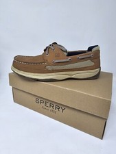Sperry Lanyard Boat Youth Boys Beige Casual Shoes little kid size 10