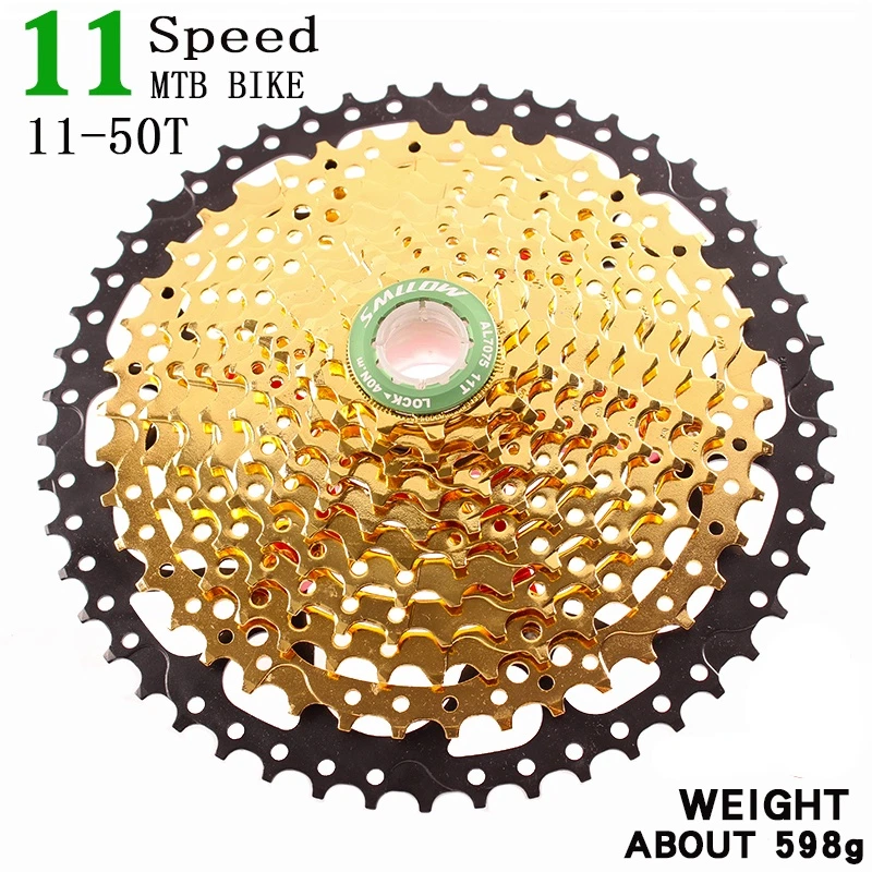 Cassette de bicicleta MTB de 11 velocidades 11-50T relación amplia bicicleta de montaña rueda libre piñón Foto 4 de 4