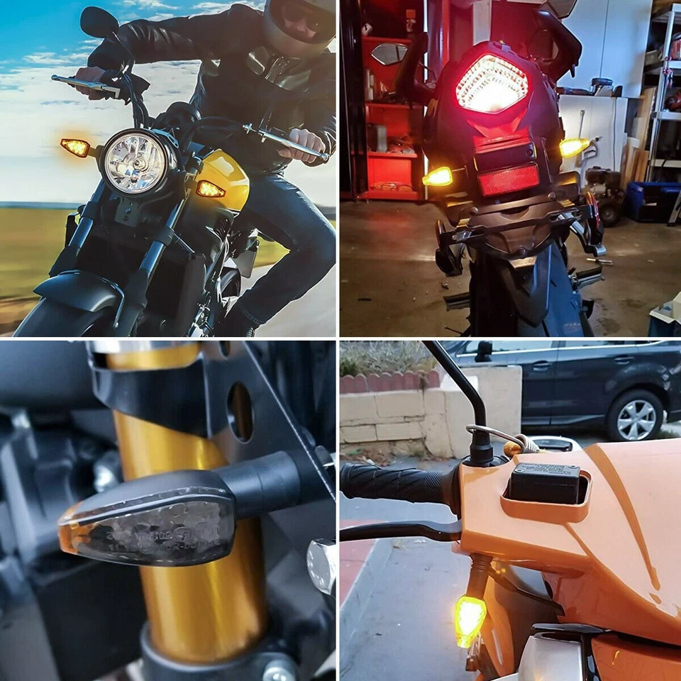 Se adapta a intermitentes LED para moto Buell Blast 1125CR 1125R 4X Foto 2 de 4