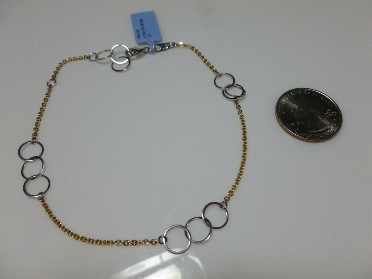 【HYERES LOR】Noailles silver link chain bracelet M Yellow Designer fashion, Seoul-fully created | W Concept