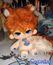 Anime Genshin Impact Tartaglia 20cm Plush Doll Dress up Toy Plushie Game