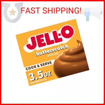 Jell-O Cook & Serve Butterscotch Pudding & Pie Filling Mix (3.5 oz Box)