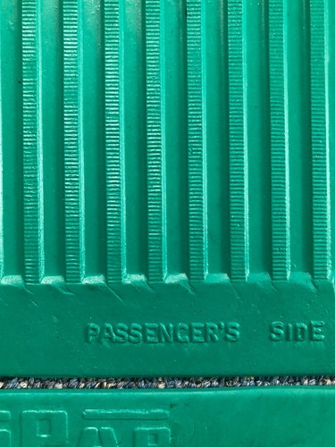 For 1955-1961 Chrysler Dodge DeS Plymouth Front &Rear Floor Rubber Mat Set Green - Picture 4 of 8