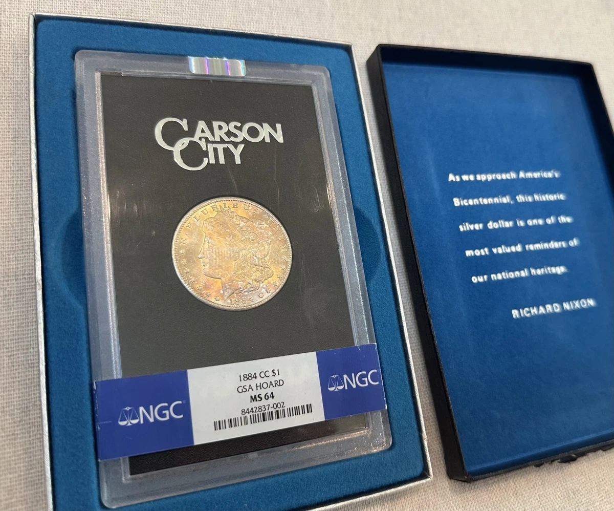 Carson City Grade MS 64 1884 Year Morgan US Dollars (1878-1921