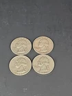 90% Silver Washington Quarters- 4 Coin Lot- Exact Coins Pictured