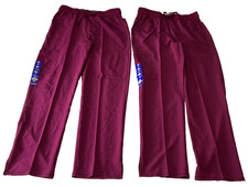 Scrubstar Performance Drawstring Straight Leg Pants Womens Size S Red 2 Pair