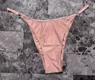 VICTORIA'S SECRET SATIN SMOOTH HEART RHINESTONE STRING HIGHLEG BRAZILIAN PANTIES