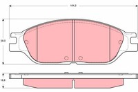 NEU - TRW GDB4138 Bremsbelagsatz, Scheibenbremse FüR Ford USA
