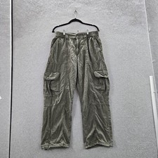 Aeropostale Men Pants M Green Cargo Pants Twill Utility Baggy Y2K 28" Inseam