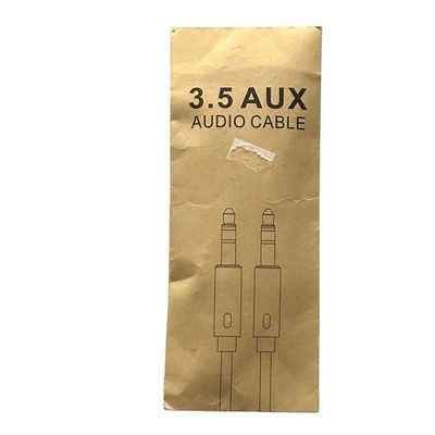 Premium 3.5mm Aux Audio Cable 1.24K Gold Plated Jack Premium Aluminum Housing