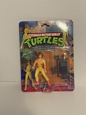 1988 Playmates Teenage Mutant Ninja Turtles April O'Neil Sealed On Card
