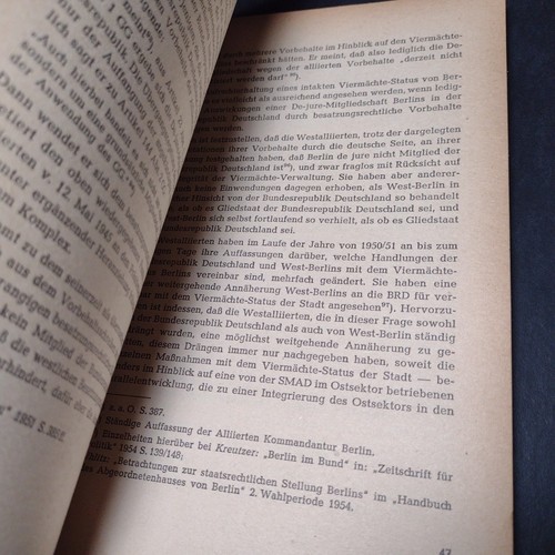 Der Vier Mächte-Status Berlins von Dr. Joachim Rottmann - German Paperback 1959 - Picture 13 of 14