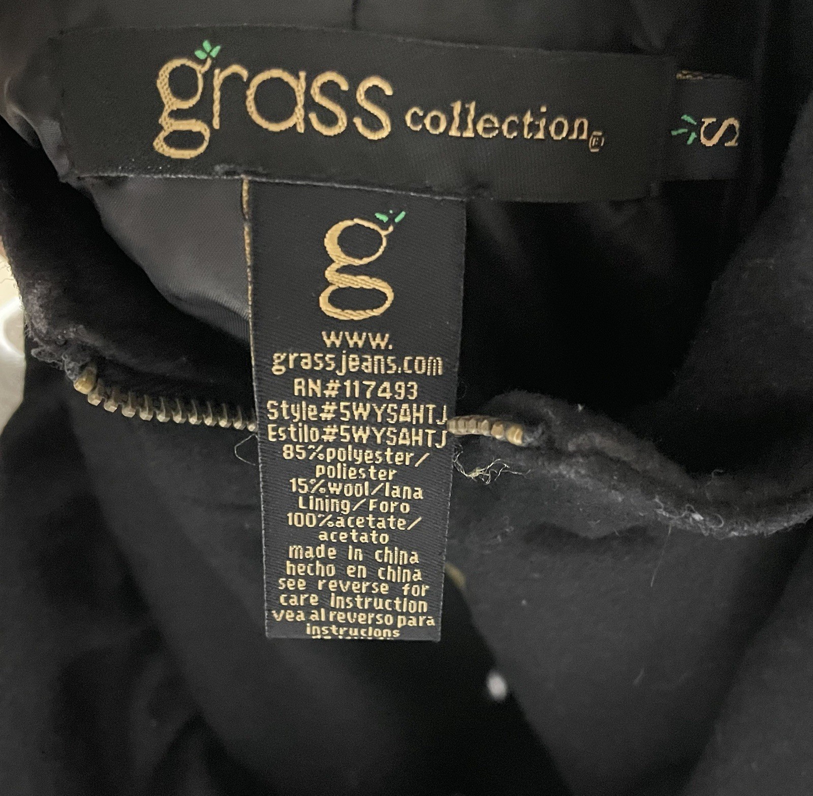 Grass CollectionBlack Ruffled Jacket - image 4