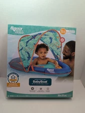 NEW Aqua Swim School  Baby Pool Float Boat for Infant 6-24Months 36in Adjustable
