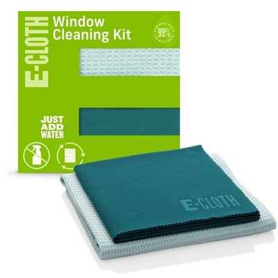 E-Cloth Window Cleaning Cloth - Eco Packaging - Glass Cleaning Cloth, Streak-...