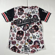 Los Angeles Dodgers Dia De Los Muertos 2023 SGA Exclusive Baseball Jersey Size M