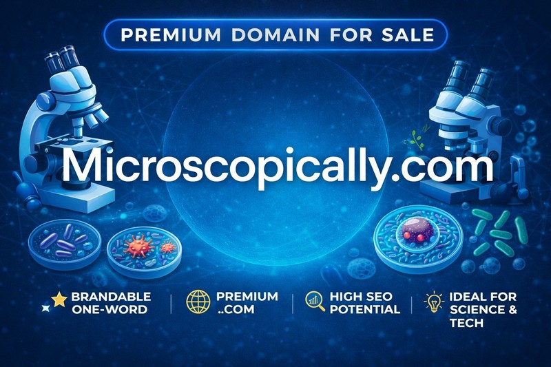 Premium Domain Name: Microscopically.com – Perfect for Science, Tech or Research