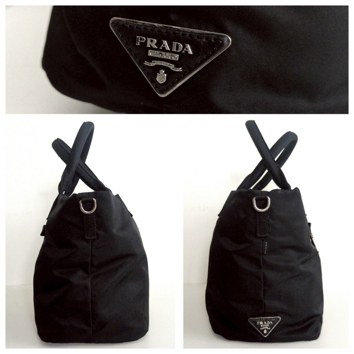 Prada Reversible Leopard Pattern Nylon 2way Light… - image 6