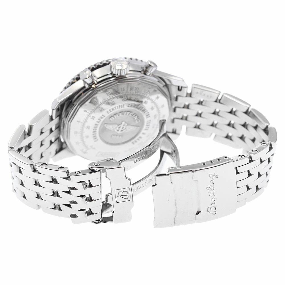 BREITLING WATCH A23322 NAVITIMER CHRONOGRAPH AUTOMATIC DATE SILVER DIAL SS MEN'S image 4