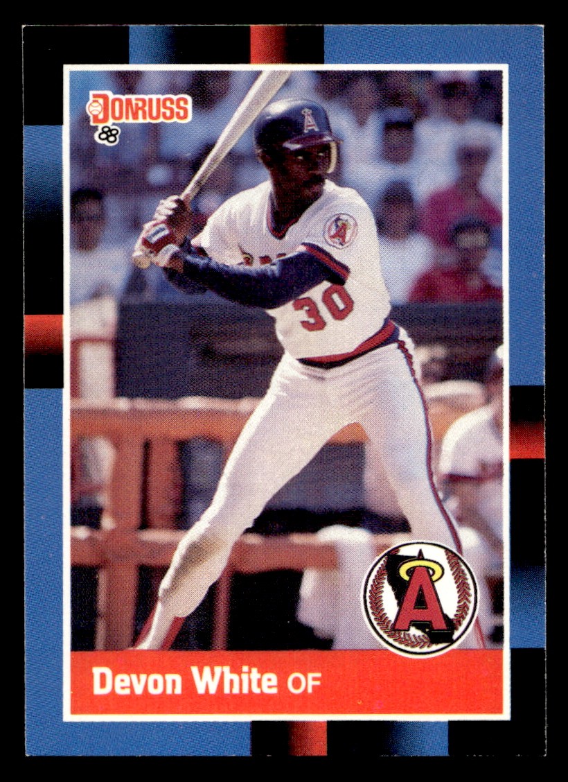Devon White - 1988 Donruss Baseball card #283 California Angels Raw Trading Card