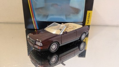Schabak 1:43 Audi 80 B3 Cabrio 1991 burgundy red Mint in Box