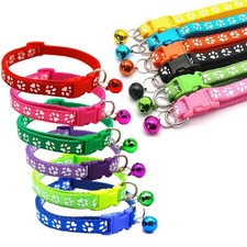Reflective Cat Safety Collar with Bell for Cat Kitten Small Dog Nylon Adjustable