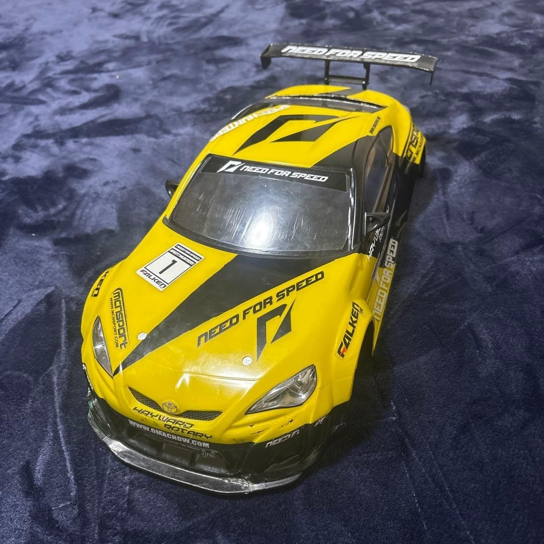 1/10 Body Yellow Sports Racing Wing Falken Decals