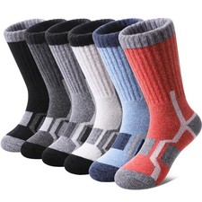 Kids Merino Wool Hiking Socks Boys Girls Toddlers Thermal Winter Warm Boot Th...