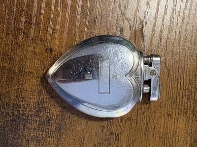 Ronson Heart Pocket Lighter - No Monogram - Working