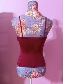La Perla Magenta Raspberry Purple Lingerie Corset Top - Size B Cup US 10