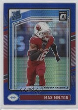 2024 Panini Donruss Optic Rated Rookie Blue Hyper Prizm Max Melton #277 0k26