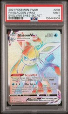 GLACEON VMAX Evolving Skies Holo Secret Rare #208 PSA 9 Pokemon