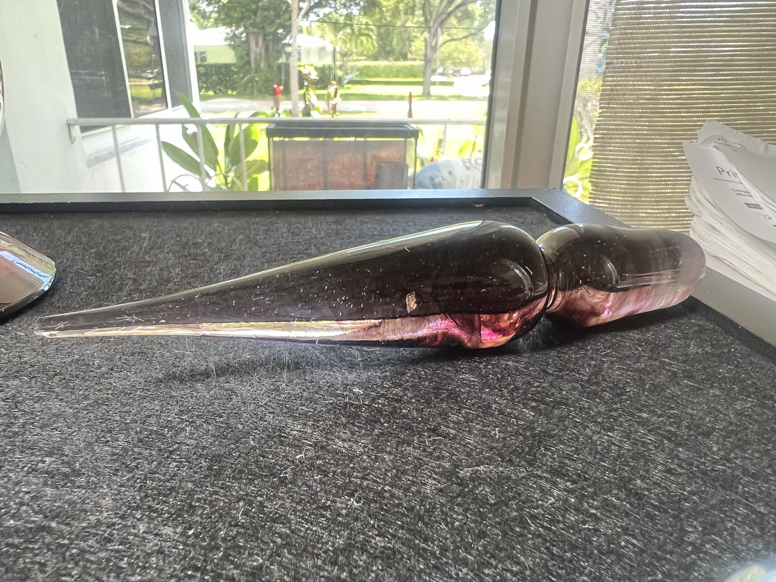 Beautiful Vintage Glass Decanter Possible Blenko 