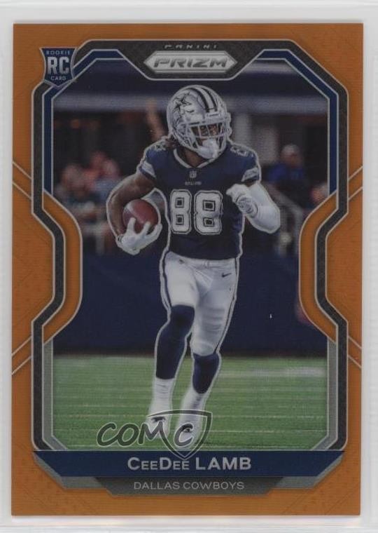 2020 Panini Prizm Rookie Orange Prizm 233/249 CeeDee Lamb #334 0a1