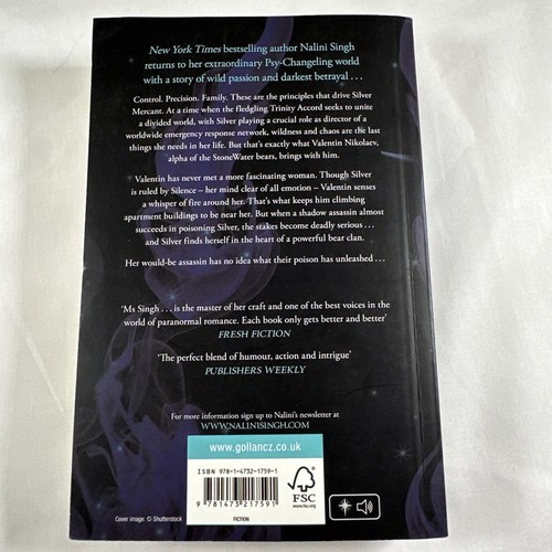 Psy-Changeling Psychic Romance Log of 7 Paperback by Nalini Singh - Foto 12 di 16
