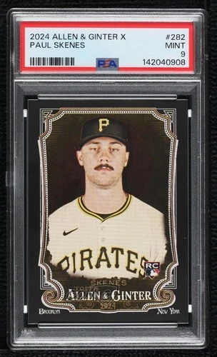 2024 Topps Allen & Ginter X Paul Skenes #282 PSA 9 MINT Rookie RC
