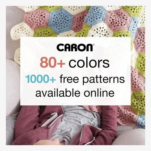 Caron Simply Soft Solids Yarn (4) Medium Gauge 100% Acrylic - 6 1 Pack, White image 4