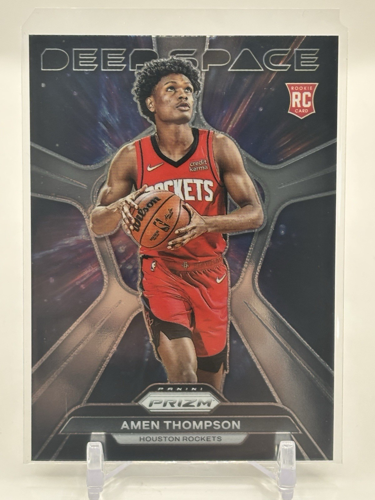 2023-24 Panini Prizm - Deep Space Amen Thompson #4 (RC)