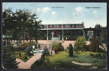 Alten-Grabow, Offizier-Kasino mit Parkanlage, Ansichtskarte 1914