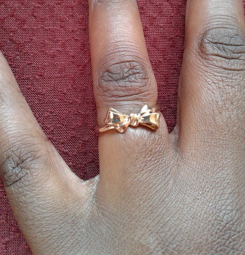 14k Gold Vintage Ribbon Ring 1.84 G Size 7 3/4 - Picture 4 of 10