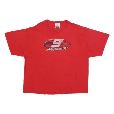 CHASE AUTHENTICS Herren Rot Groß Grafik XL Kurzärmlig Rundhals