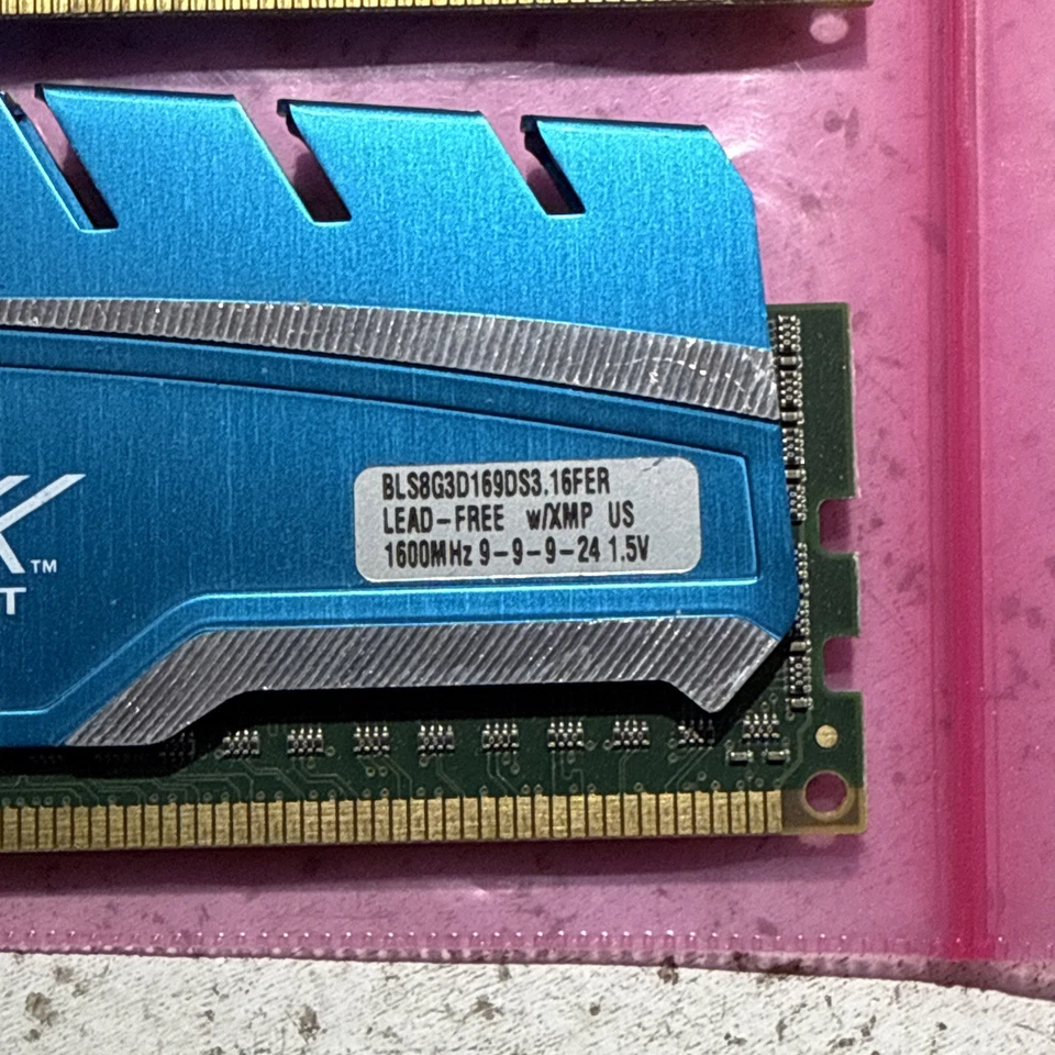 Ballistix 16GB (2x8GB) PC3-14900 DDR3-1866 Desktop Ram Memory BLS8G3D18ADS3 - Image 2 of 2