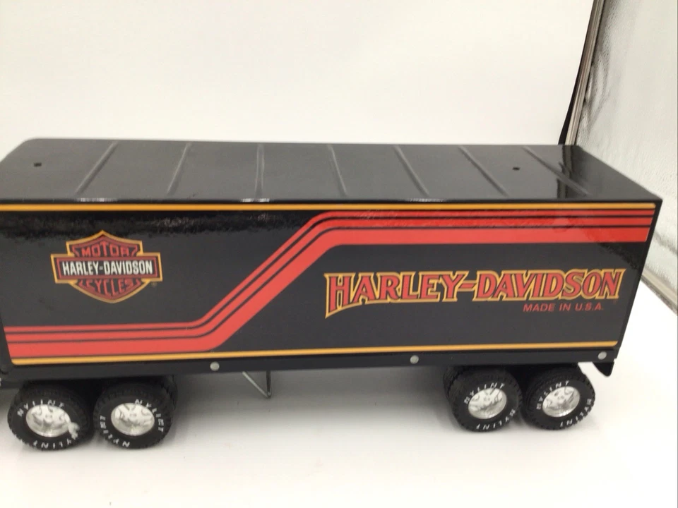NYLINT GMC Trackor Trailer Harley Davidson Steel Truck #61104-5491 - Image 4 of 4