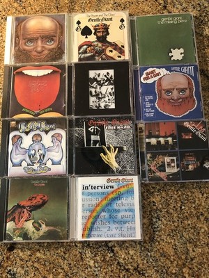 Gentle Giant CD's- Full collection. 10 CD's + Playing the Fool, Double CD 35th