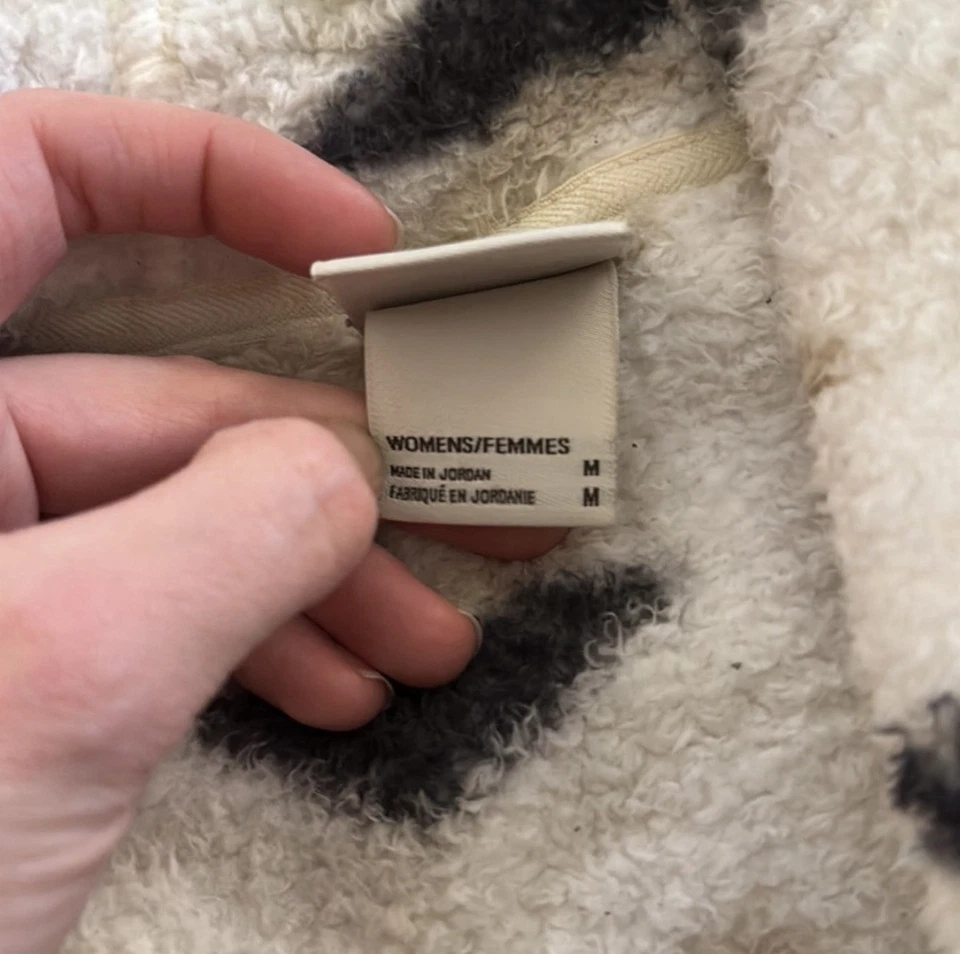 The North Face Aztec Hooded Fleece Jacket Women's Size Medium Soft Sherpa - Image 3 of 3