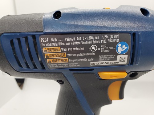 Ryobi 18V P204 Cordless 1/2" Drill with Charger, 2 Batteries&Carry Bag READ BIO - Picture 9 of 17