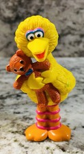 1997 BIG BIRD Vintage Tyco Henson PVC Figure with Teddy Bear SESAME STREET