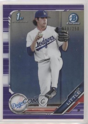 2019 Bowman Draft Chrome Purple Refractor 68/250 Jack Little #BDC-43 s3g