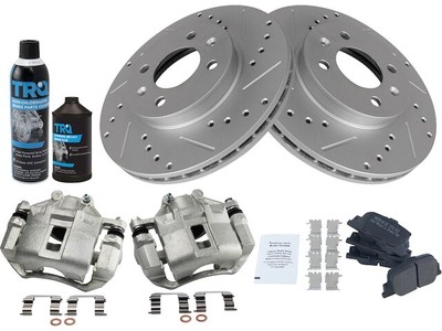 For 2006-2011 Hyundai Accent Brake Pad Rotor and Caliper Set Front 27196FFXN