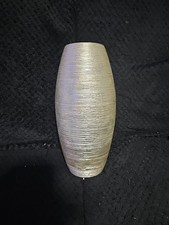 Large Ceramic Silver Vase 32cm (1' ½") Internal Glaze For Real Or Fake Flowers.